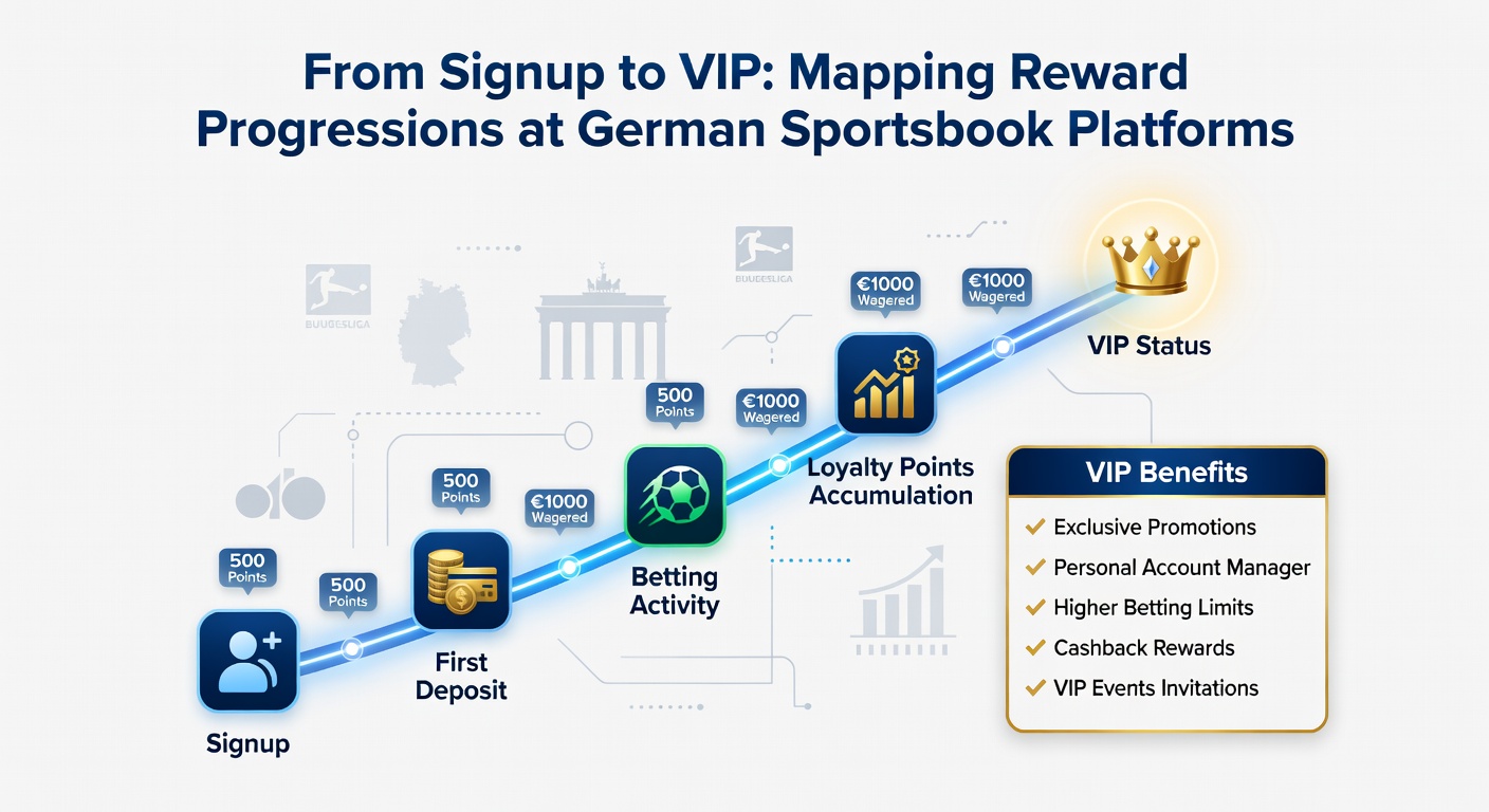 Darstellung von VIP-Stufen und exklusiven Belohnungen auf deutschen Sportwetten-Plattformen