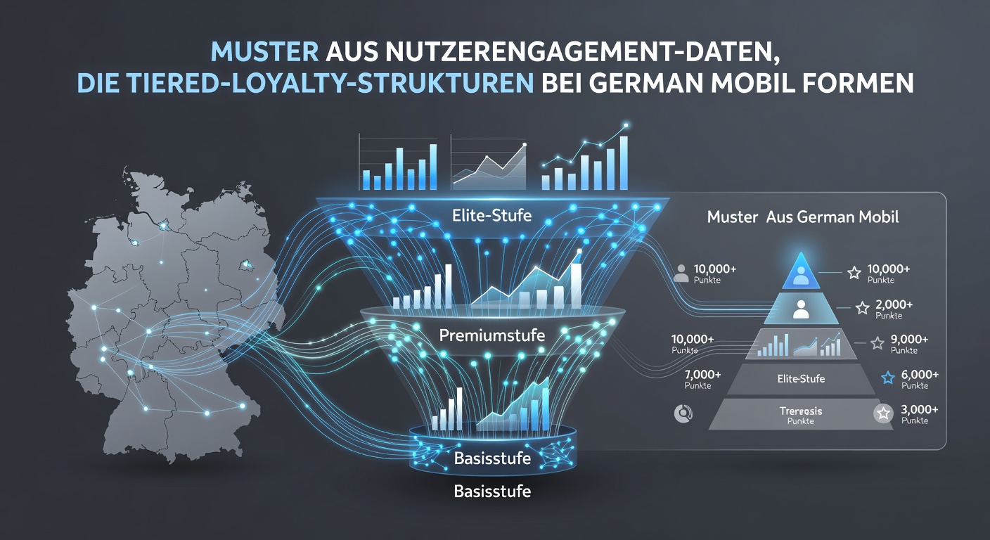 Grafik zu gestaffelten Loyalitätsstrukturen mit Nutzersegmenten und Engagement-Indikatoren auf deutschen Wettplattformen